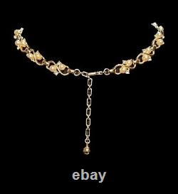 Crown TRIFARI Alfred Philippe LUCERNE Faux Pearl Gold Necklace & Clip Earrings