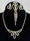 Crown TRIFARI Alfred Philippe Place Vendome Baguette Rhinestone Necklace Set