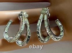 Crown TRIFARI Alfred Philippe Place Vendome Baguette Rhinestone Necklace Set