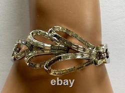 Crown TRIFARI Alfred Philippe Place Vendome Baguette Rhinestone Necklace Set