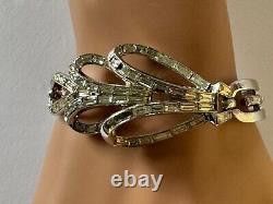 Crown TRIFARI Alfred Philippe Place Vendome Baguette Rhinestone Necklace Set