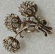 Crown TRIFARI Pat. Pend. Book Piece Alfred Philippe RHINESTONES Floral Brooch