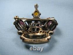 Crown Trifari 1940's Alfred Philippe Sterling Regal or King Crown Brooch