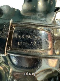 Crown Trifari Alfred Philippe 1940 Patent 120573 Red Enamel Poppy Fur Clip