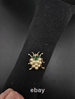 Crown Trifari Alfred Philippe 1952 Park Avenue Zoo Ladybug Brooch Book Pc 0102
