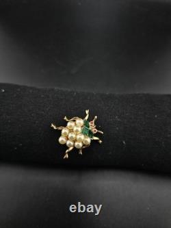 Crown Trifari Alfred Philippe 1952 Park Avenue Zoo Ladybug Brooch Book Pc 0102