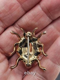 Crown Trifari Alfred Philippe 1952 Park Avenue Zoo Ladybug Brooch Book Pc 0102