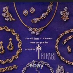 Crown Trifari Alfred Philippe 1953 Ad Pc Flirtation Necklace