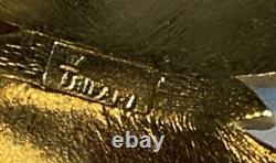 Crown Trifari Alfred Philippe Butterfly Rhinestone Brooch Pin Gold Tone Vintage