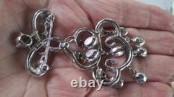 Crown Trifari Alfred Philippe Chandelier Crystal Brooch USA