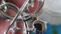 Crown Trifari Alfred Philippe Chandelier Crystal Brooch USA