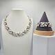 Crown Trifari Alfred Philippe Choker Necklace Bracelet Set Floral Enamel Vintage