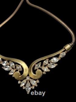 Crown Trifari Alfred Philippe Choker Necklace Patent Pend Book Piece Estate 16