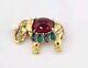 Crown Trifari Alfred Philippe Elephant Brooch Jewels Of India Moghul