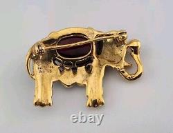 Crown Trifari Alfred Philippe Elephant Brooch Jewels Of India Moghul