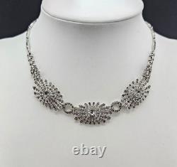 Crown Trifari Alfred Philippe Era Rhinestone Necklace Vintage Designer 1216