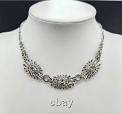 Crown Trifari Alfred Philippe Era Rhinestone Necklace Vintage Designer 1216