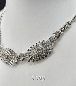 Crown Trifari Alfred Philippe Era Rhinestone Necklace Vintage Designer 1216 Crown Trifari Alfred Philippe Era Rhinestone Necklace Vintage Designer 1216