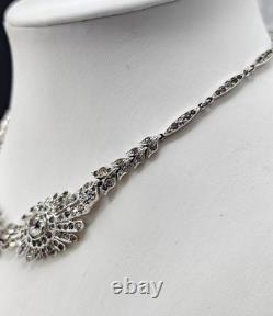 Crown Trifari Alfred Philippe Era Rhinestone Necklace Vintage Designer 1216
