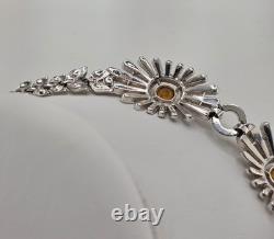 Crown Trifari Alfred Philippe Era Rhinestone Necklace Vintage Designer 1216