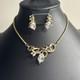 Crown Trifari Alfred Philippe Gem of India Choker Necklace & Earrings set