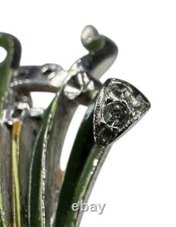 Crown Trifari Alfred Philippe Hyacinth Fur Clip For Restoration