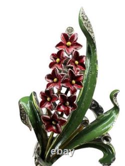 Crown Trifari Alfred Philippe Hyacinth Fur Clip For Restoration