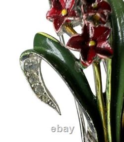 Crown Trifari Alfred Philippe Hyacinth Fur Clip For Restoration