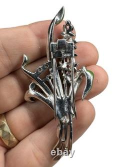 Crown Trifari Alfred Philippe Hyacinth Fur Clip For Restoration