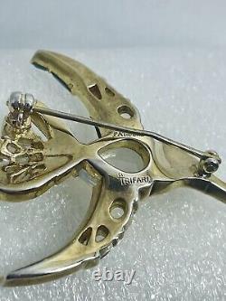 Crown Trifari Alfred Philippe Jelly Belly humming bird Brooch 1950s rare