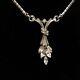 Crown Trifari Alfred Philippe Necklace Pat Pend Rhinestone Bride Vintage Jewelry
