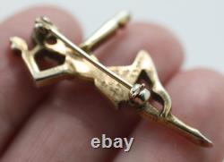 Crown Trifari Alfred Philippe Nicki Ballet Dancer Pin brooch 1949 missing stones