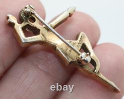 Crown Trifari Alfred Philippe Nicki Ballet Dancer Pin brooch 1949 missing stones