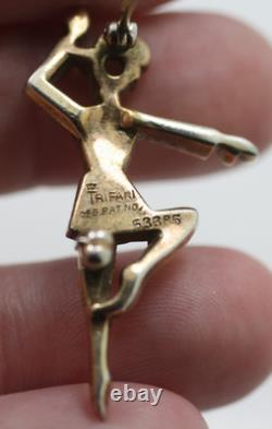 Crown Trifari Alfred Philippe Nicki Ballet Dancer Pin brooch 1949 missing stones