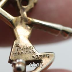 Crown Trifari Alfred Philippe Nicki Ballet Dancer Pin brooch 1949 missing stones
