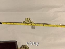 Crown Trifari Alfred Philippe Poured Glass Dogwood Cuff Bracelet And Necklace