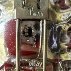 Crown Trifari Alfred Philippe Rue de la Paix Red Poppy Enamel Brooch 3 #8 Crown Trifari Alfred Philippe Rue de la Paix Red Poppy Enamel Brooch 3 #8