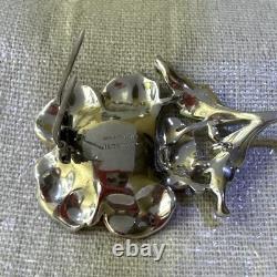 Crown Trifari Alfred Philippe Rue de la Paix Red Poppy Enamel Brooch 3 #8 Crown Trifari Alfred Philippe Rue de la Paix Red Poppy Enamel Brooch 3 #8