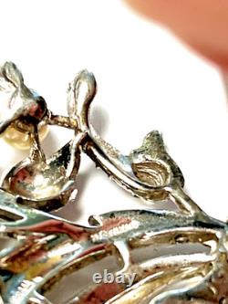 Crown Trifari Alfred Philippe Sterling Brooch