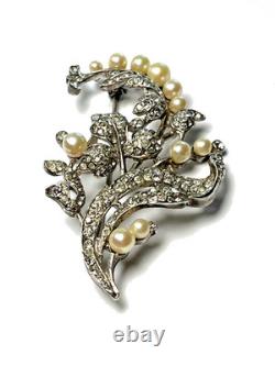 Crown Trifari Alfred Philippe Sterling Brooch