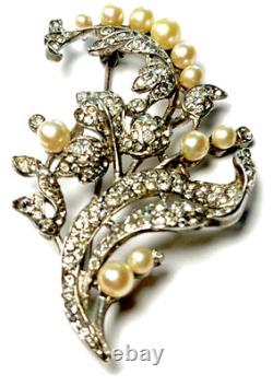 Crown Trifari Alfred Philippe Sterling Brooch