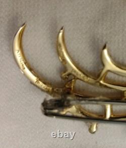 Crown Trifari Alfred Philippe Sterling Silver 925 Bird Of Paradise Pin Brooch