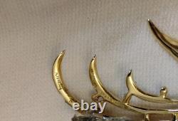 Crown Trifari Alfred Philippe Sterling Silver 925 Bird Of Paradise Pin Brooch