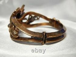 Crown Trifari Alfred Philippe Thistle Clamper Bracelet 1940S OLD HOLLYWOOD GLAM