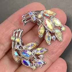 Crown Trifari Alfred Philippe Vintage Clip-On Earrings Estate Jewelry Pre-Owned