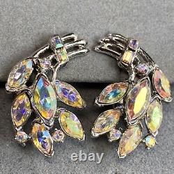Crown Trifari Alfred Philippe Vintage Clip-On Earrings Estate Jewelry Pre-Owned