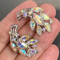 Crown Trifari Alfred Philippe Vintage Clip-On Earrings Estate Jewelry Pre-Owned