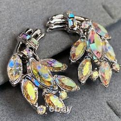 Crown Trifari Alfred Philippe Vintage Clip-On Earrings Estate Jewelry Pre-Owned