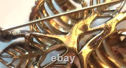 Crown Trifari Apple Fruit Brooch 2.75 Tall Vintage Alfred Philippe