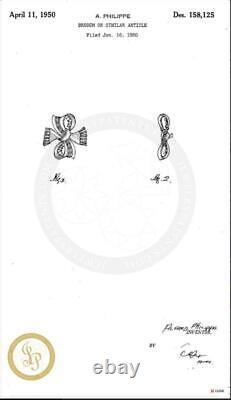 Crown Trifari Brooch Earrings Set Rhinestone Vintage PAT PEND Alfred Philippe